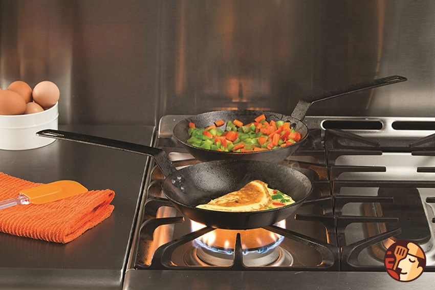 Chảo thép carbon có thể dùng được trên nhiều loại bếp 