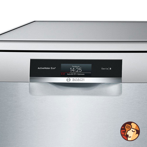 Điều khiển điện tử, màn hình hiển thị rõ ràng của máy rửa bát Bosch SMS88TI03E