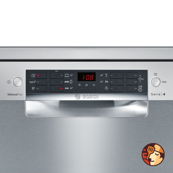 Màn hình TFT của máy rửa bát Bosch SMS46GI04E hiển thị rõ nét, dễ dàng sử dụng