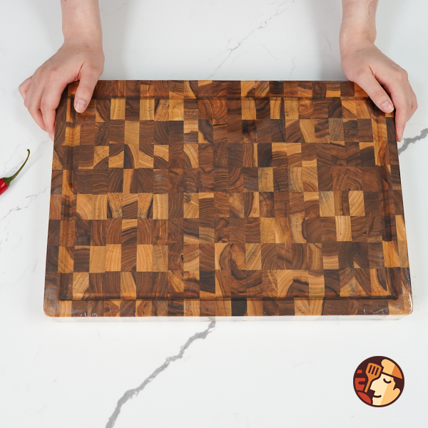 Thớt gỗ Teak Chef Studio hình chữ nhật 28x40x3,8 cm