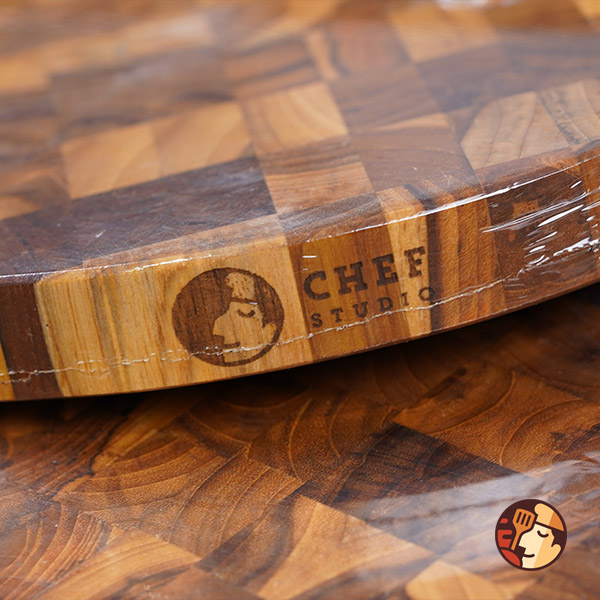 Thớt gỗ Teak Chef Studio hình tròn 30x30x2,5 cm