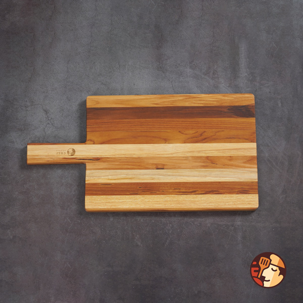 Thớt gỗ Teak Chef Studio hình chữ nhật có tay cầm 45,5x24x1,4 cm