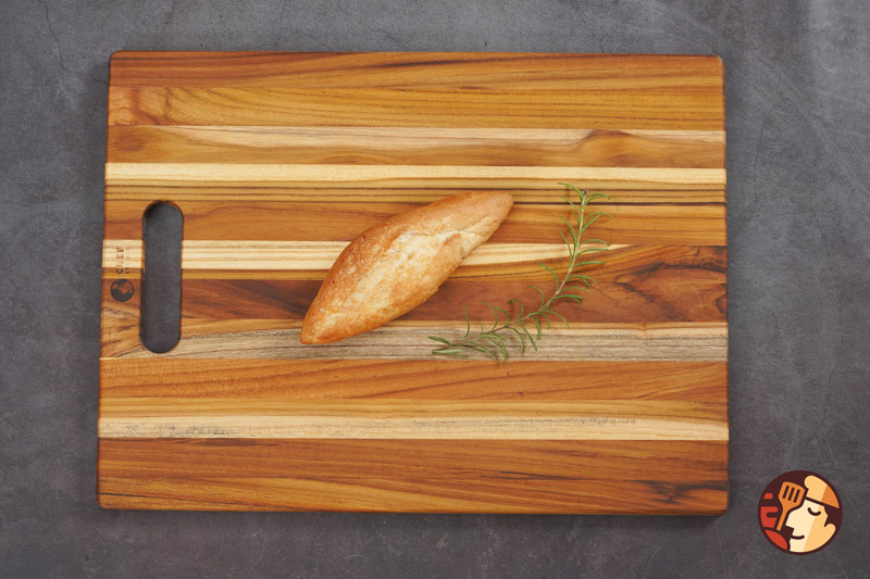 Thớt gỗ Teak Chef Studio hình chữ nhật có tay nắm 40,5x30,5x1,4 cm