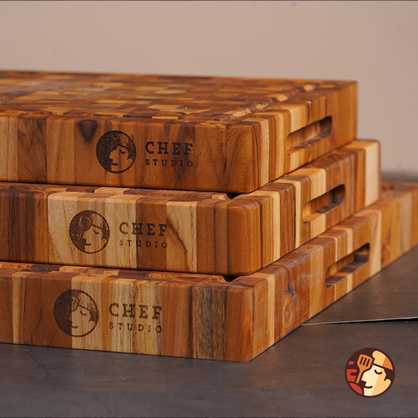 Thớt gỗ Teak Chef Studio hình chữ nhật 25x35x3,8cm