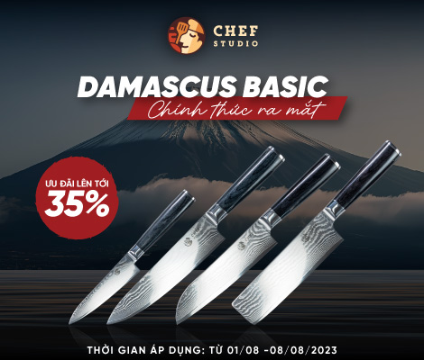 Tuấn lễ ra mắt - Giảm giá siêu hời cho bộ dao Damascus Basic