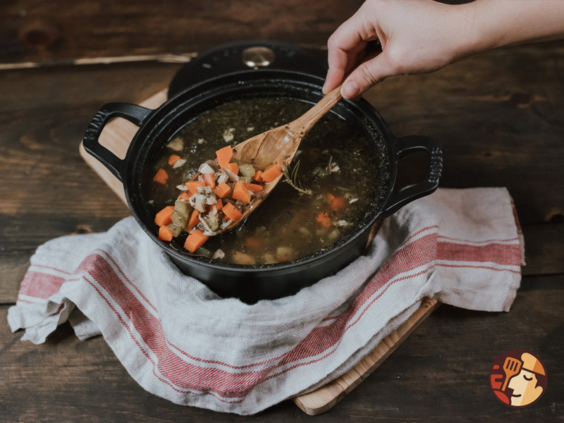 hầm, ninh với nồi gang Staub
