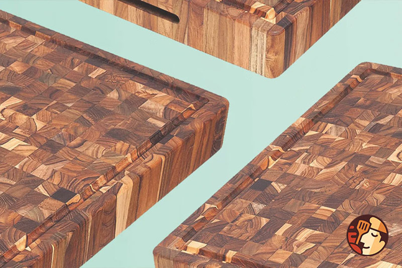 Thớt gỗ Teak 3,8cm có thể dùng để băm chặt