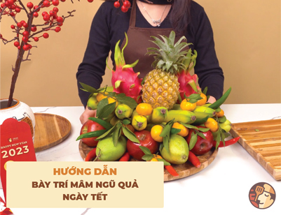 Hướng dẫn bày mâm ngũ quà ngày Tết với khay gỗ Teak Hướng dẫn bày mâm ngũ quà ngày Tết với khay gỗ Teak