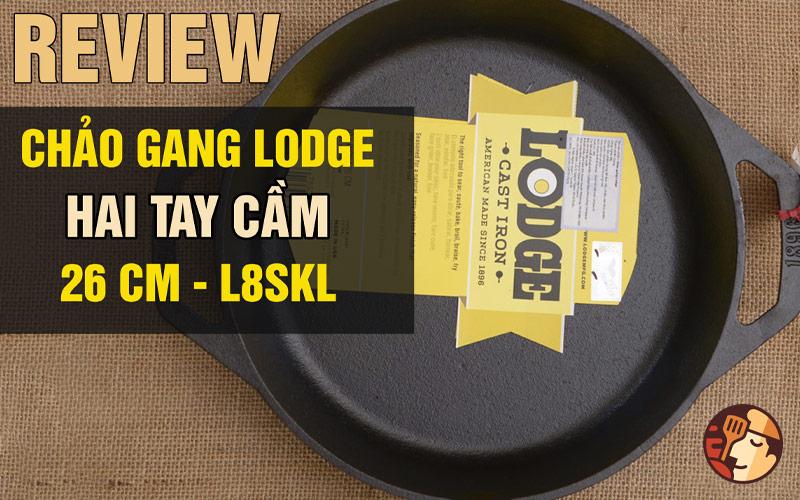 Chảo gang Lodge hai tay cầm 26 cm - L8SKL