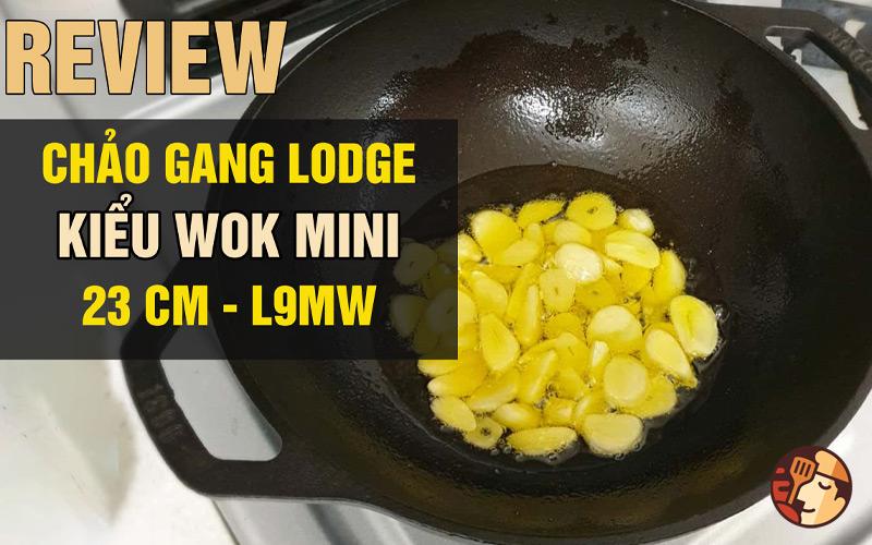 Chảo gang Lodge kiểu Wok mini 23 cm - L9MW