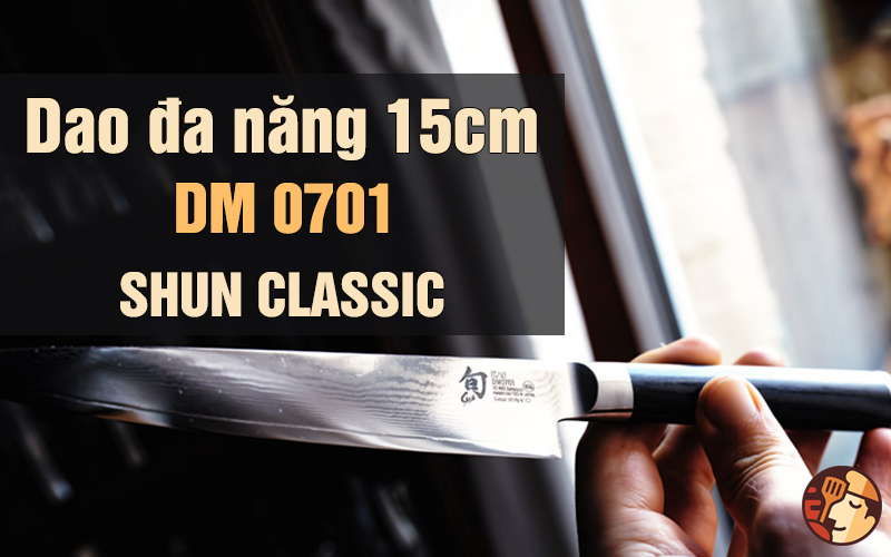 Dao đa năng 15 cm DM-0701 - Dòng KAI Shun Classic