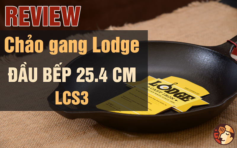 Chảo gang Lodge đầu bếp 25.4 cm - LCS3